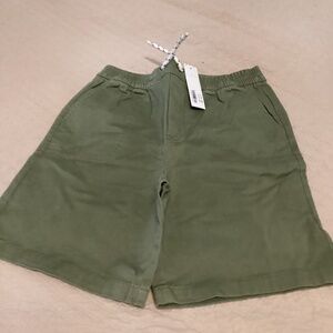 Janie and Jack boys new with tags size 16 drawstring pull up shorts forest green